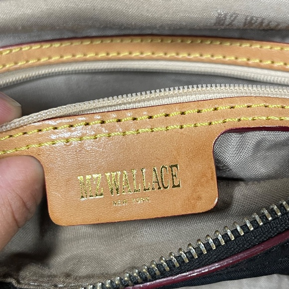 MZ Wallace Lizzy Crossbody Shoulder Bag Purse Handbag Black 0936 - Picture 5 of 14